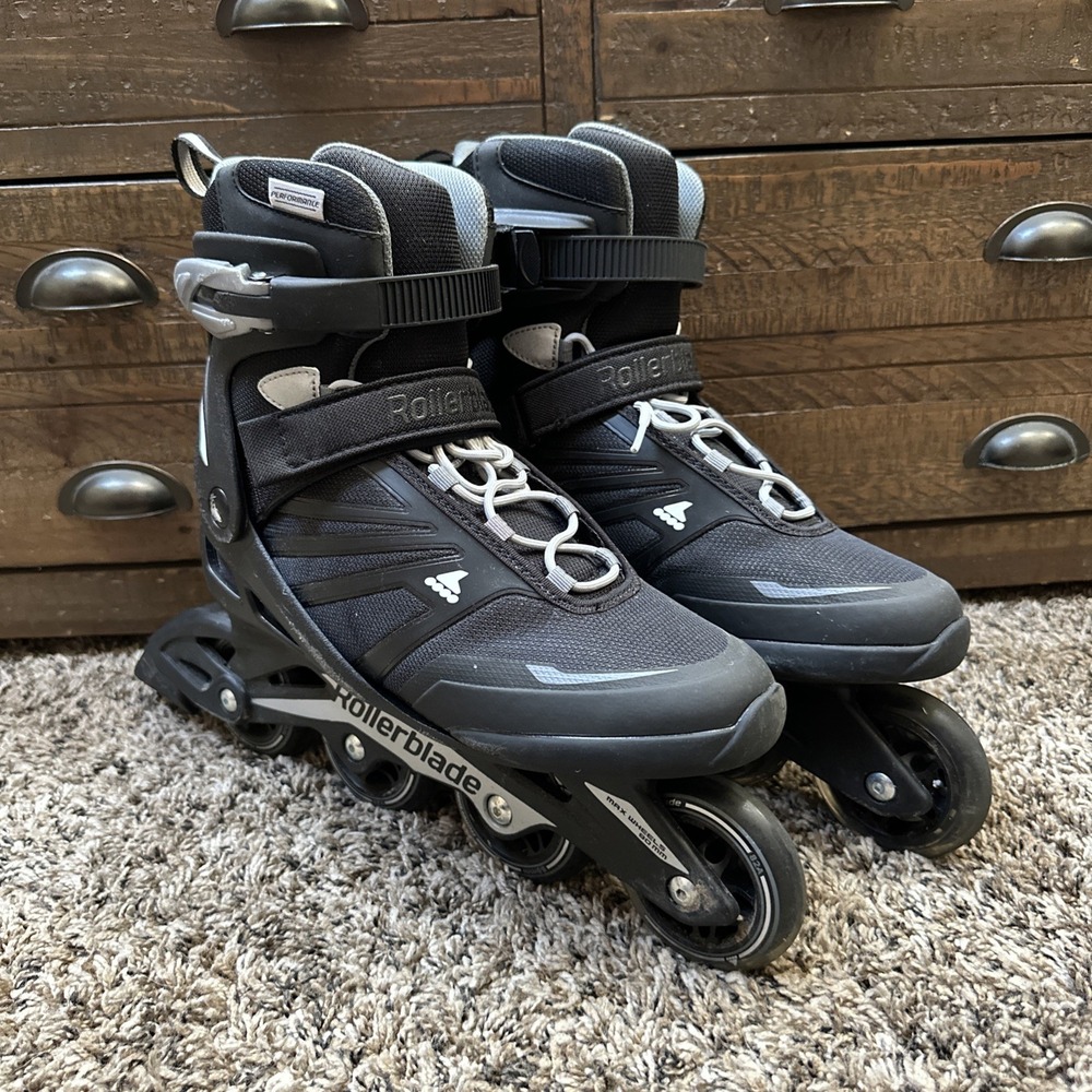 Rollerblade Zetrablade Mens Inline Skates Size 10 EU 43 Black Gray